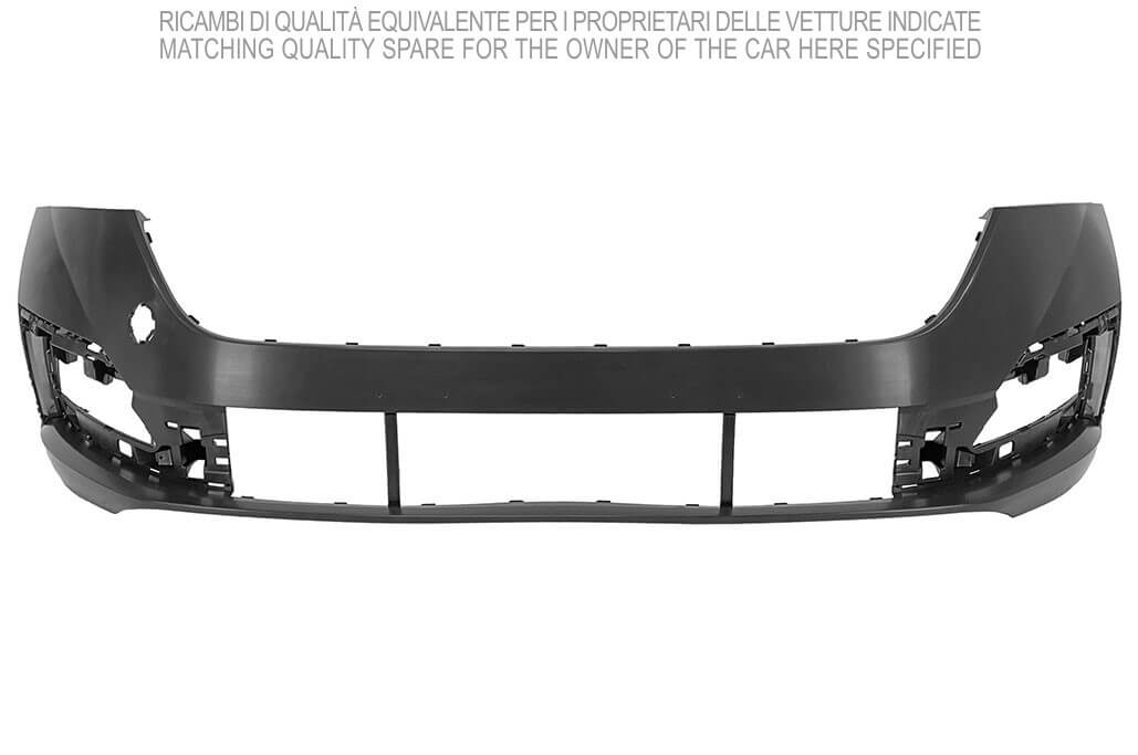 paraurti anteriore nero liscio da primerizzare con tracce pdc e park assist skoda octavia 2020 2024 sk0341010