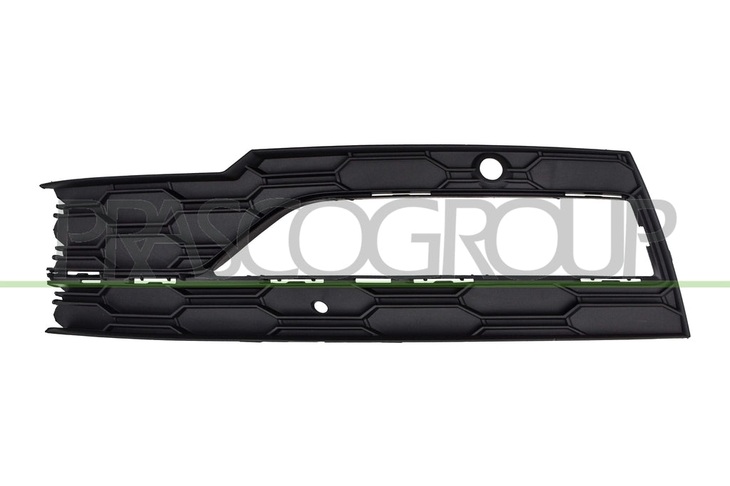 griglia sinistra paraurti anteriore nera con sede fendi con fori pdc skoda octavia 2020 2024 sk0342134