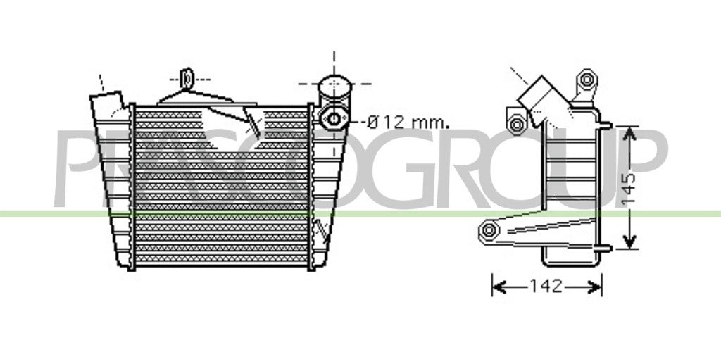 intercooler skoda fabia 6y 1999 2004 sk320n001