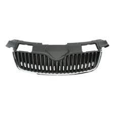 griglia radiatore nera con cornice cromata skoda fabia 2007 2010 sk3242001