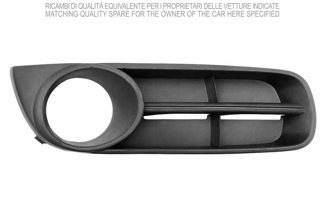 griglia destra paraurti anteriore nera con sede fendi aperta skoda fabia 2007 2010 sk3242133