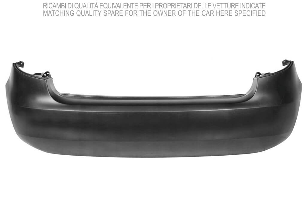 paraurti posteriore grigio scuro da primerizzare mod 5 porte skoda fabia 2010 2014 sk3251051