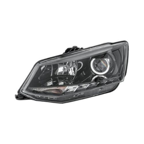 proiettore sinistro h7 h7 elettrico con motore con luce diurna nero led skoda fabia nj 2014 2018 sk3284914