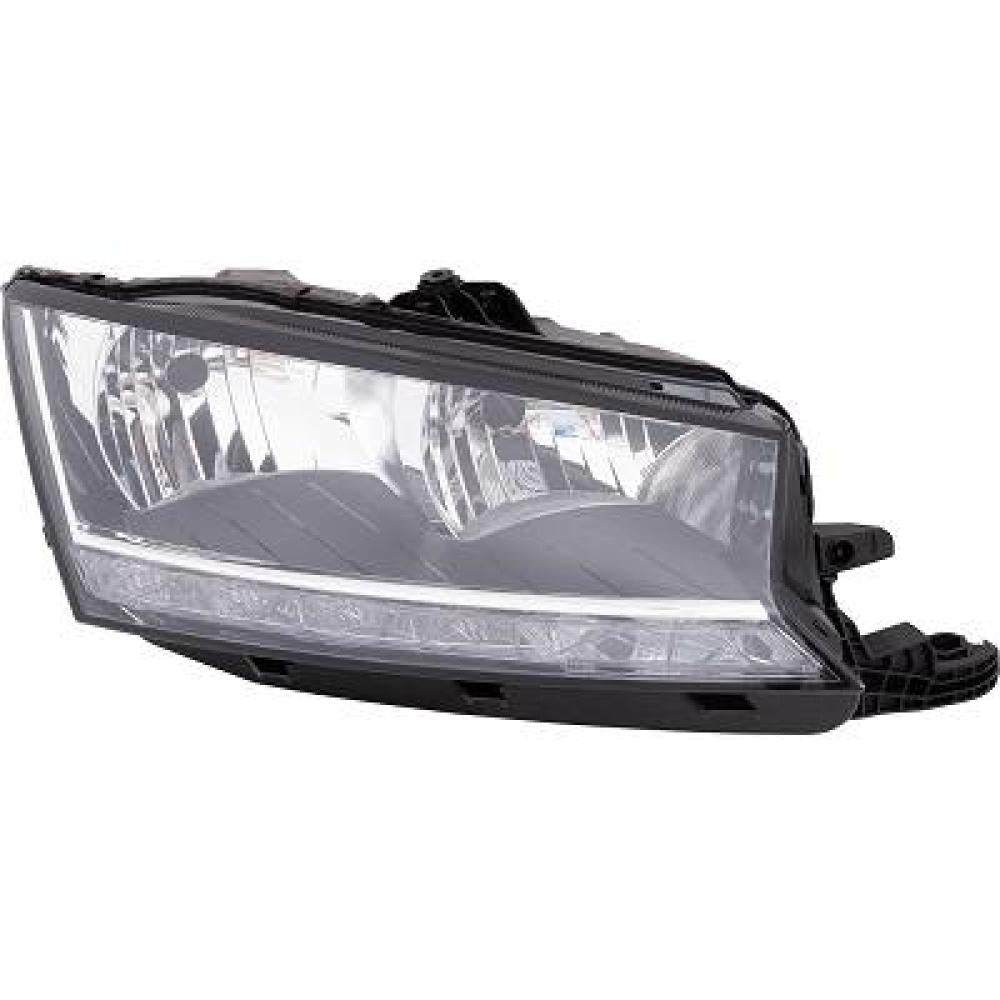 proiettore destro h7 h7 elettrico con motore con luce diurna led versione a l skoda fabia nj 2018 2021 sk3304913