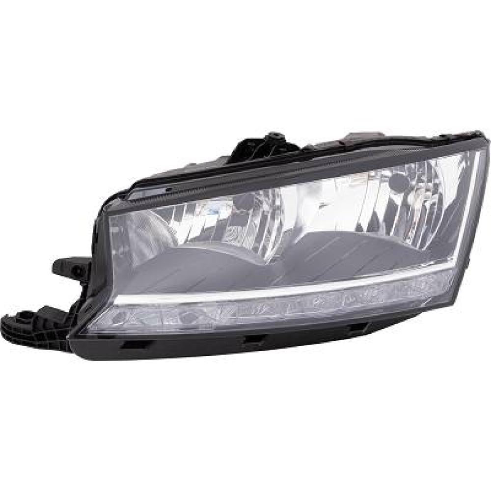 proiettore sinistro h7 h7 elettrico con motore con luce diurna led versione a l skoda fabia nj 2018 2021 6v1941015d