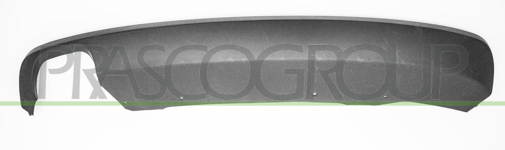 spoiler paraurti posteriore nero goffrato con scarico doppio a sinistra skoda superb 2008 2013 sk4201851
