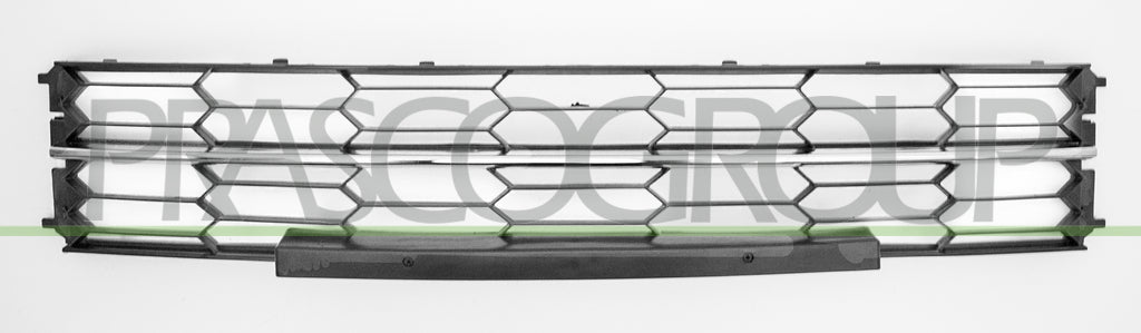 griglia paraurti anteriore centrale nera con modanatura cromata skoda superb 2013 2015 sk4222130