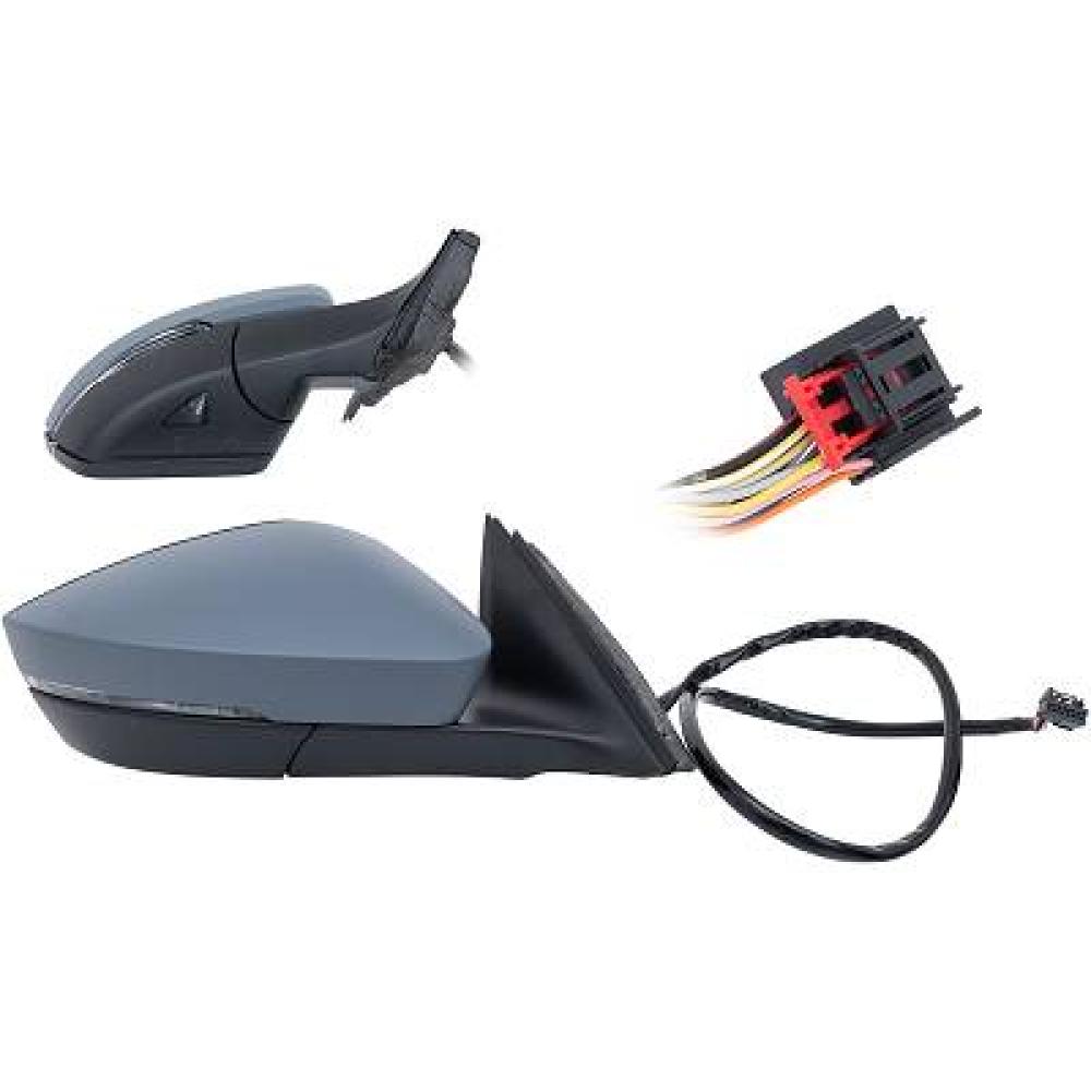 retrovisore destro elettrico con primer termico chiudibile con fanale con memoria con luce cortesia con predisposizione oscuramento automatico convesso 15 pins skoda superb 2015 2019 3v1857508c