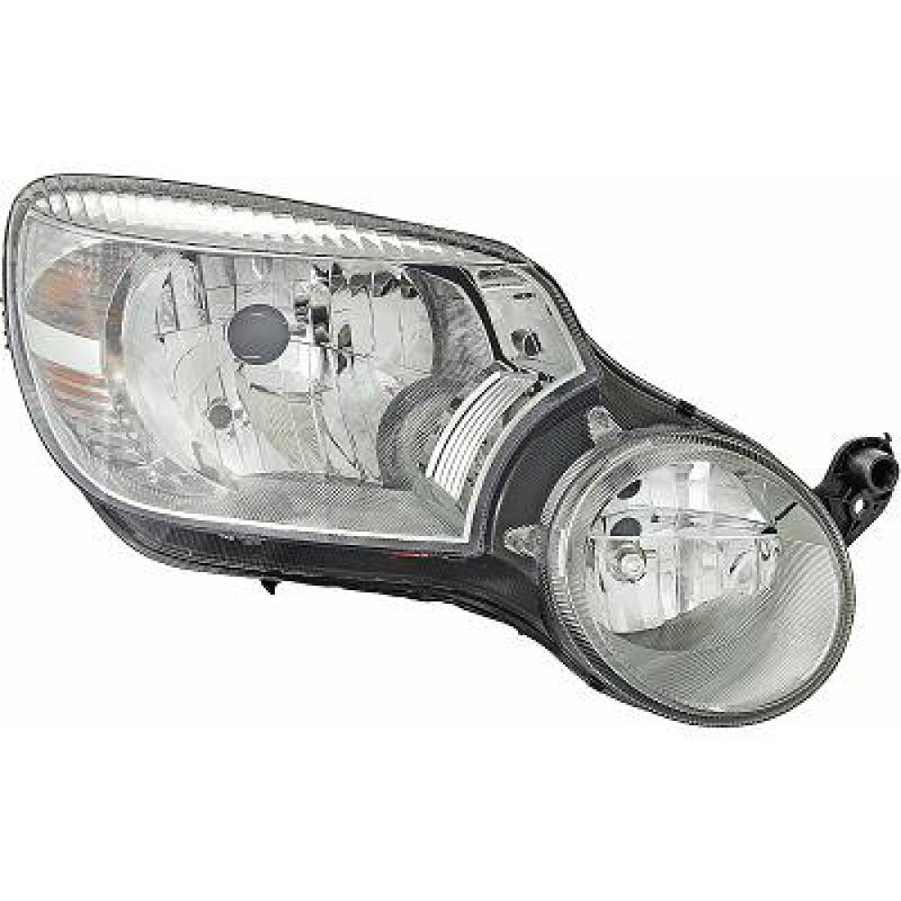 proiettore destro h4 elettrico con motore skoda yeti 5l 2010 2013 sk7104803
