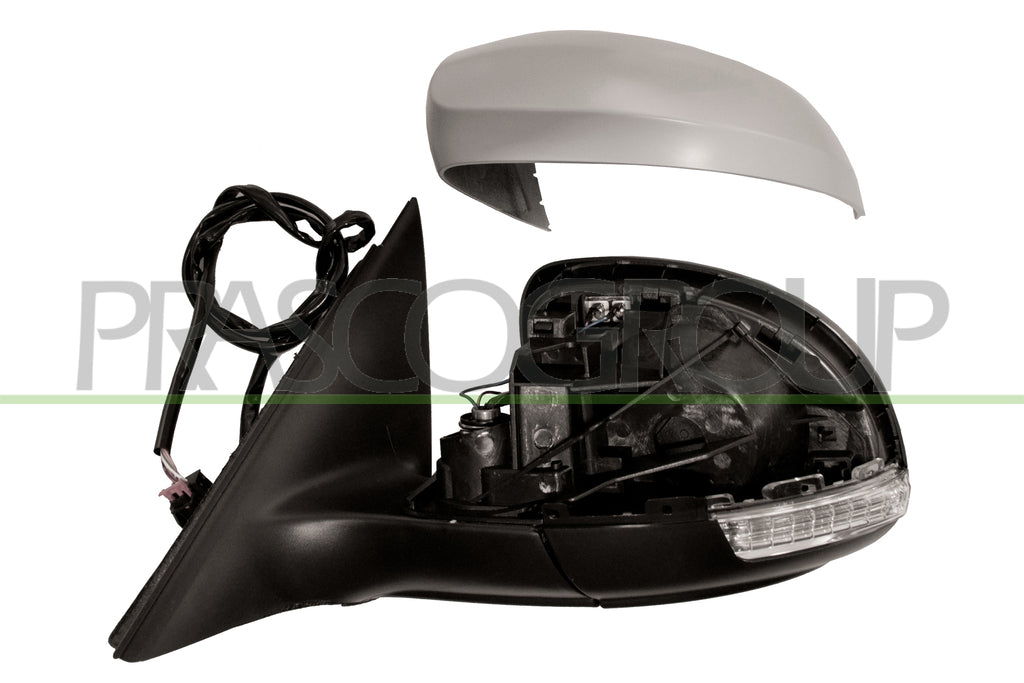 retrovisore sinistro elettrico termico con primer con fanale con luce cortesia skoda yeti 5l 2010 2013 sk7107324