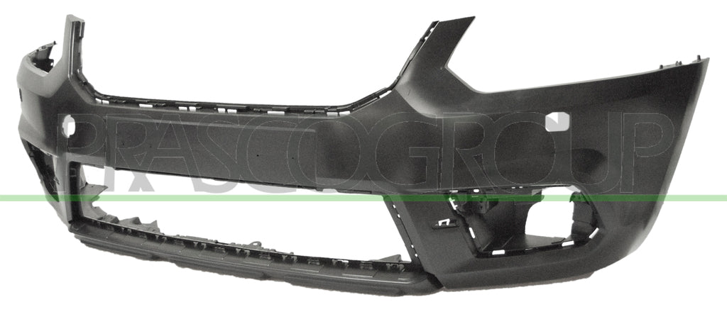 paraurti anteriore nero liscio da primerizzare con fori lavafari con tracce pdc e park assist skoda yeti 5l 2013 sk7121011