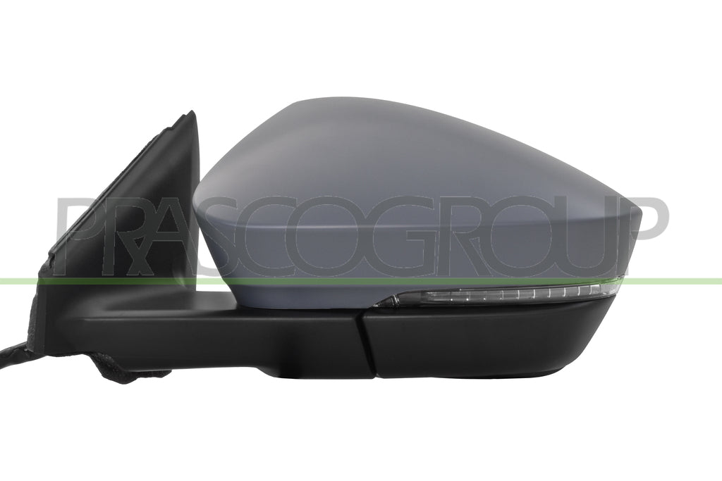 retrovisore sinistro elettrico con primer termico chiudibile con fanale con luce cortesia con side assist con predisposizione oscuramento automatico convesso 13 pins skoda karoq 2017 2021 sk7507384