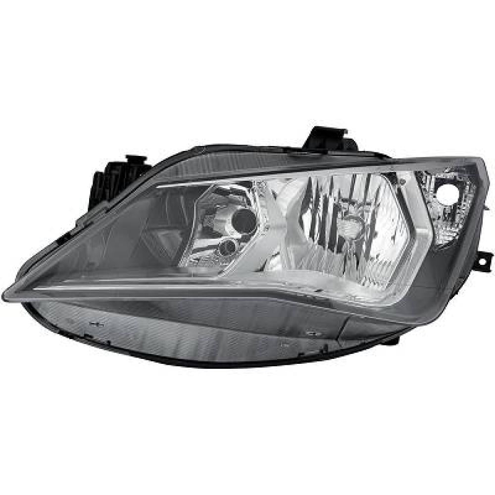 proiettore destro h7 h7 elettrico cromato con motore seat ibiza 2012 2015 6j1941006f