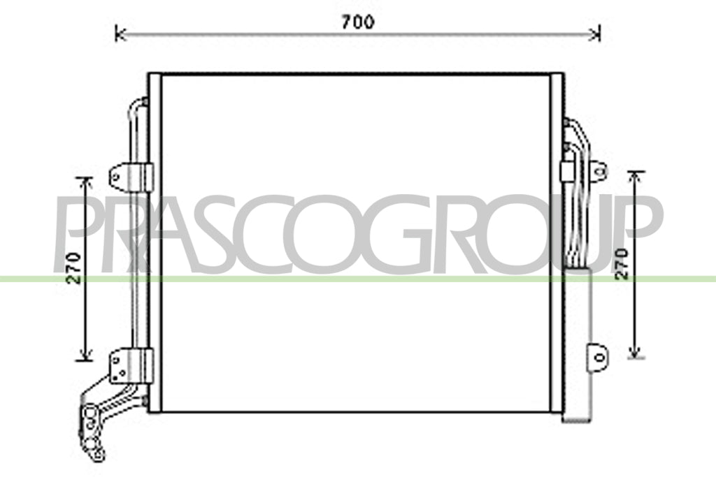 condensatore seat alhambra 2010 st056c001