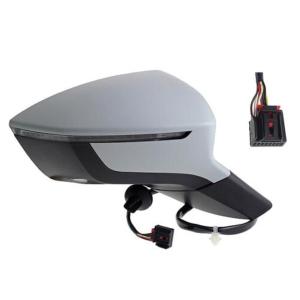 retrovisore destro elettrico con primer termico chiudibile con fanale con luce cortesia convesso 9 pins seat ateca kh7 2016 2020 st8107323
