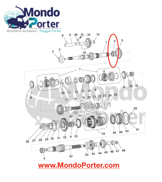 Gabbia a Rulli Piaggio Porter Multitech B010298 - Mondo Porter