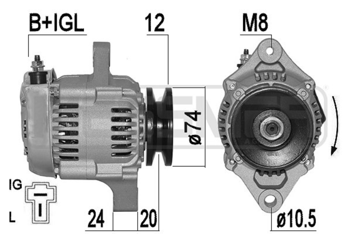 Alternatore Piaggio Porter 1.0