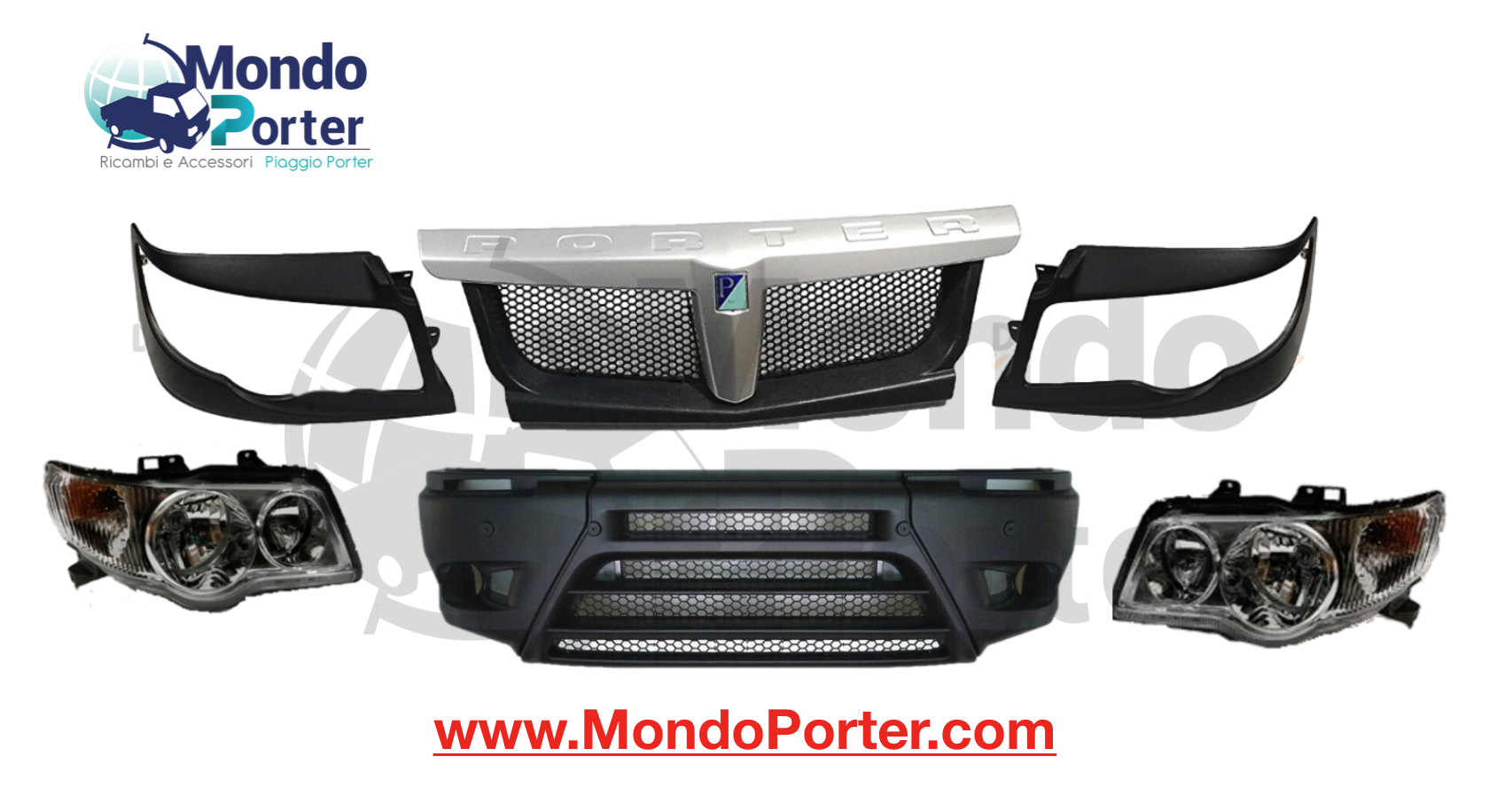 Kit modifica Frontale Piaggio Porter - Mondo Porter