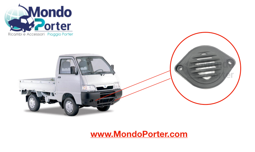 Tappo Fendinebbia Piaggio Porter dal 98 al 2009 - Mondo Porter