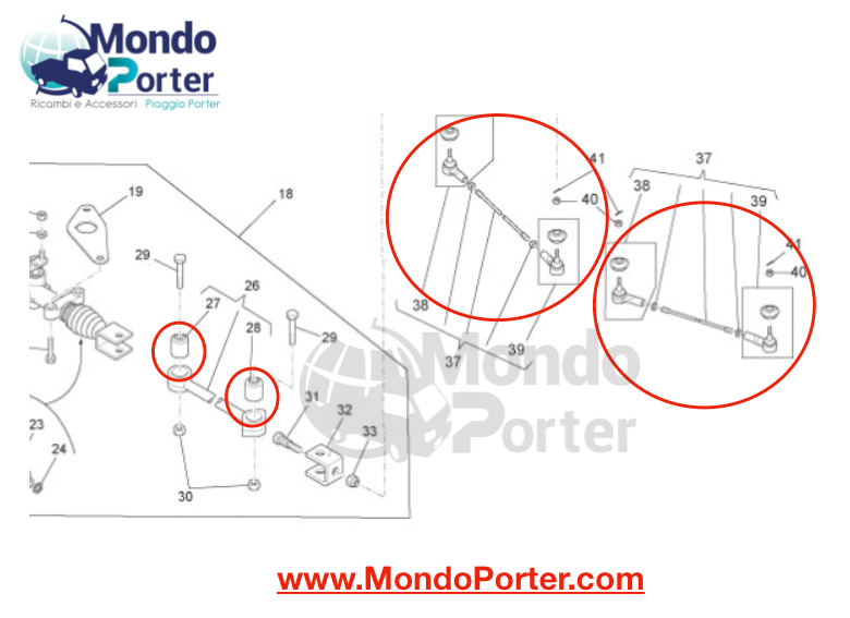 Kit Revisione Sospensione Anteriore Piaggio Porter - Mondo Porter