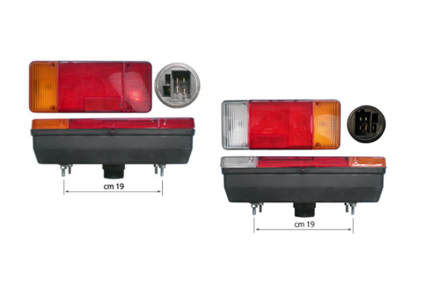 Coppia faro fanale posteriore destro sinistro adatto a Iveco Daily Ducato Boxer