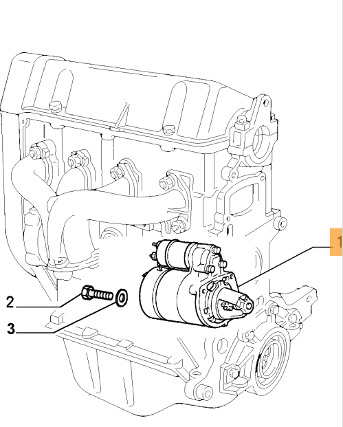 Motorino Avviamento Fiat Seicento Oe 46548653