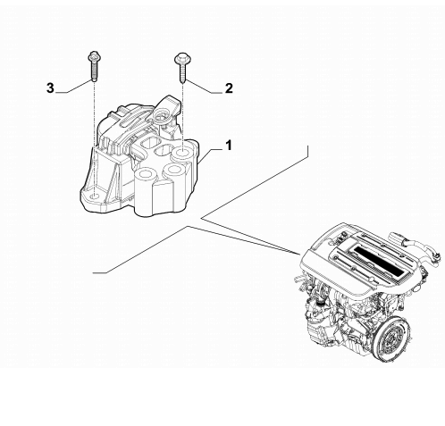 Supporto Motore Destro Jeep Renegade Dal 2014 Oe 52070967