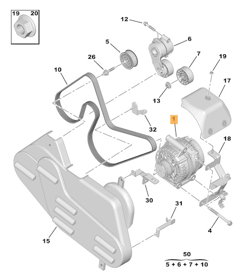 Alternatore Peugeot Boxer 3 Oe 9674987580