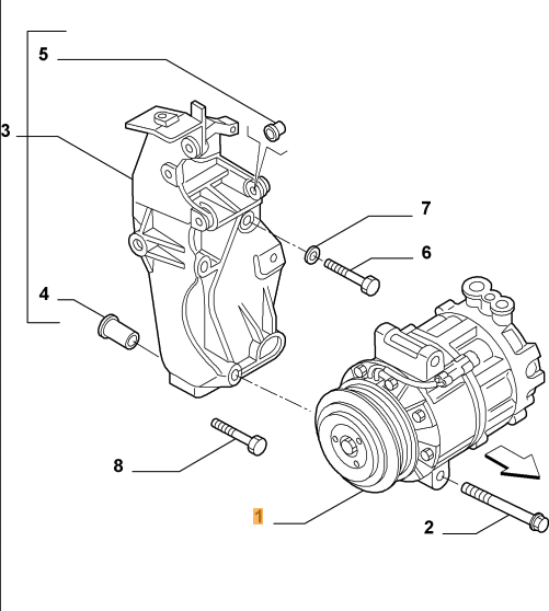 Compressore Aria Condizionata Alfa Romeo 159 Oe 50510966