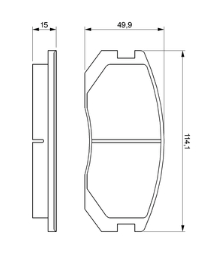 Serie Pastiglie Anteriori Daihatsu Terios 1.5 LPG Oe 04465B4010