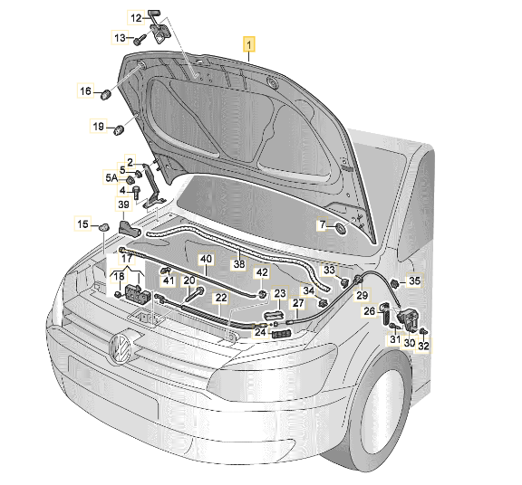 Cofano Anteriore Volkswagen Polo Oe 6R0823031G