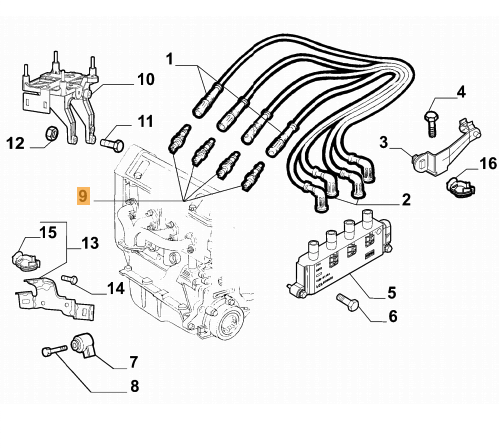 Candele Accensione Fiat Panda 1.2 LPG Oe 55232360