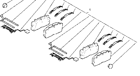 Serie Pastiglie Freno Anteriori / Posteriori Renault Midlum Oe 7485137861