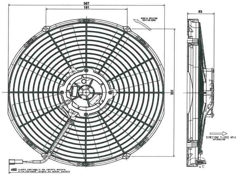 Elettroventola Condensatore Nissan Atleon 3.0 Codice Motore ZD30
