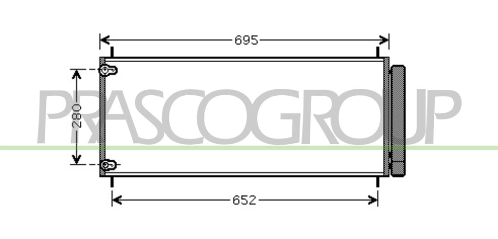 condensatore toyota verso 2009 2012 ty020c002