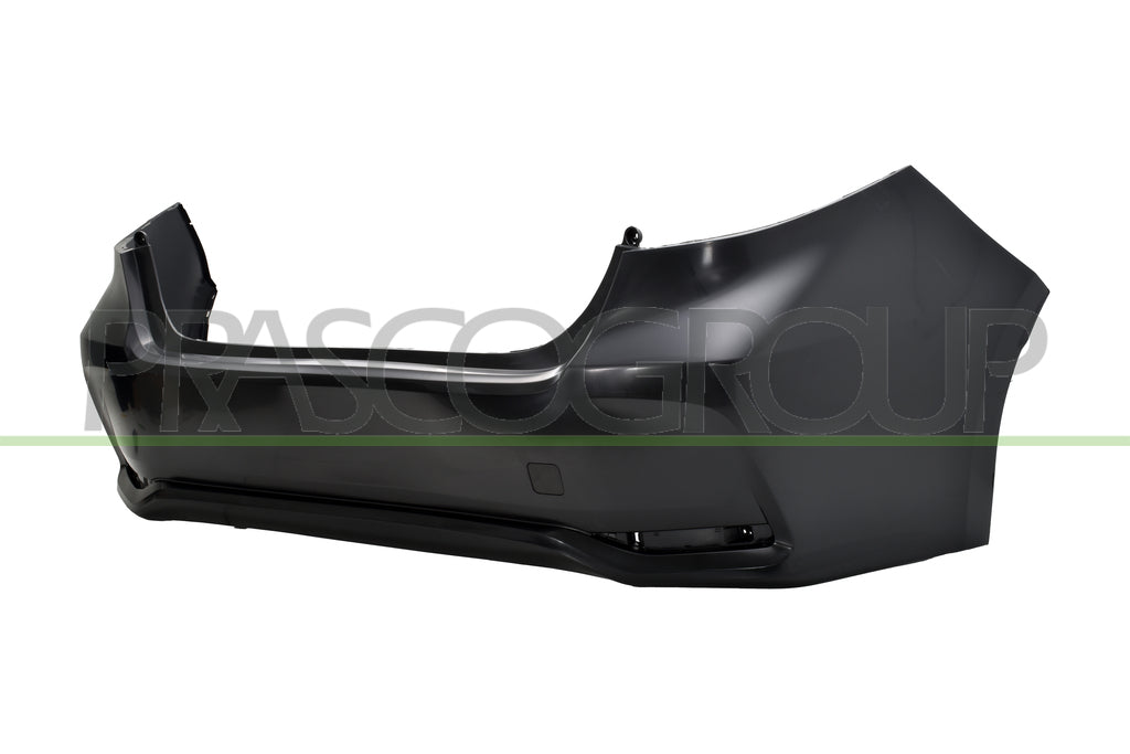 paraurti posteriore nero liscio da primerizzare con tappo coprigancio con tracce pdc toyota corolla sedan e210 2019 2023 ty0991051
