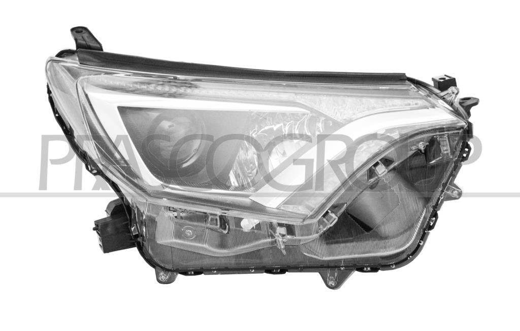 proiettore destro hir 2 elettrico con motore con luce diurna nero led toyota rav 4 2015 2019 ty2924913