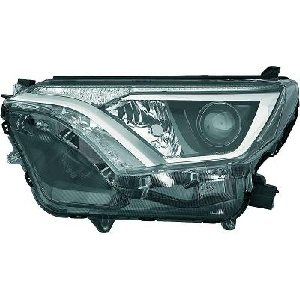 proiettore sinistro hir 2 elettrico con motore con luce diurna nero led toyota rav 4 2015 2019 81170 42650
