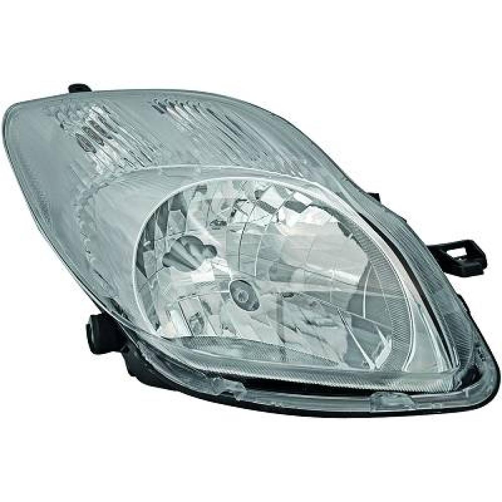 proiettore destro h4 elettrico cromato con motore toyota yaris 2009 2011 811300d330