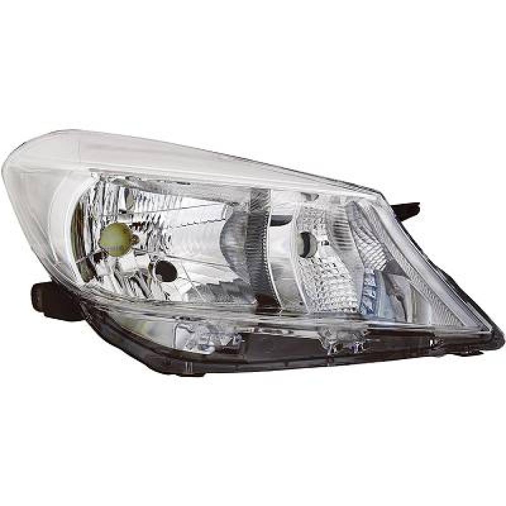 proiettore destro h4 elettrico con motore cromato toyota yaris 2011 2014 81130 0d450