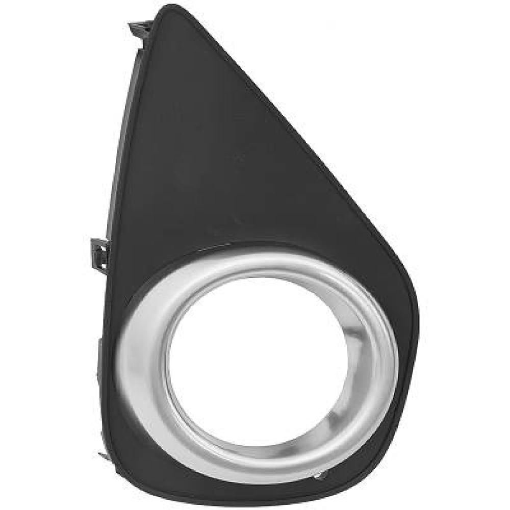 griglia destra paraurti anteriore nera con sede fendi con cornice satinata mod hybrid toyota yaris 2014 2016 52030 0d060