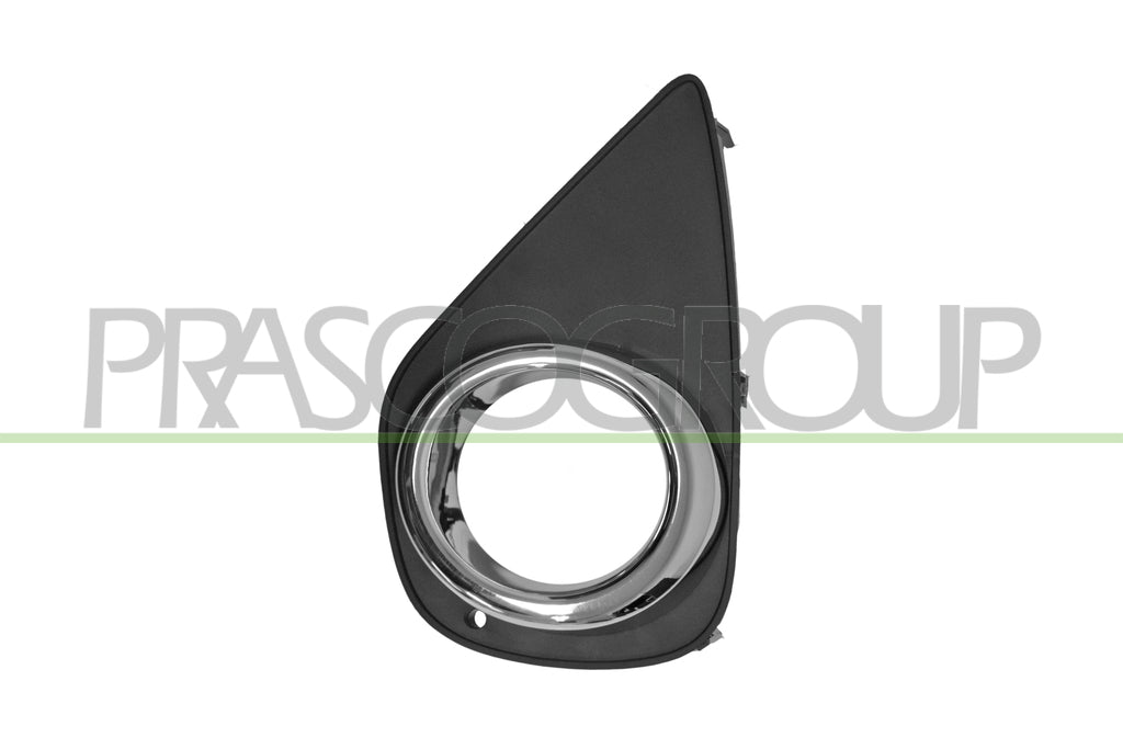 griglia sinistra paraurti anteriore nera con sede fendi con cornice cromata toyota yaris 2014 2016 ty3292144