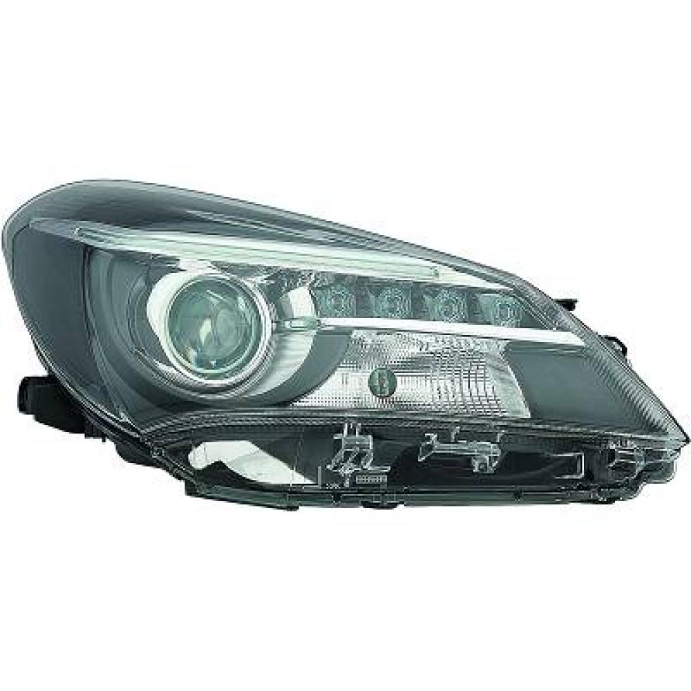 proiettore sinistro hir2 elettrico senza motore con lenticolare nero led mod 5 porte toyota yaris 2014 2016 811700da50