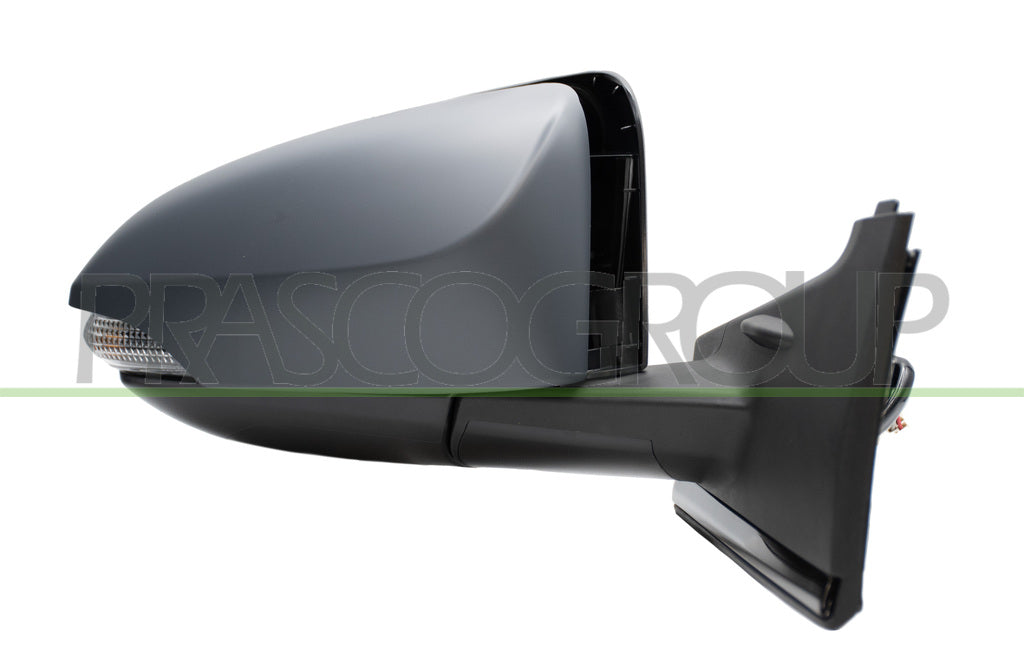 retrovisore destro elettrico termico con primer con modanatura nera lucida con fanale convesso 7 pins toyota yaris 2014 2016 ty3297333p