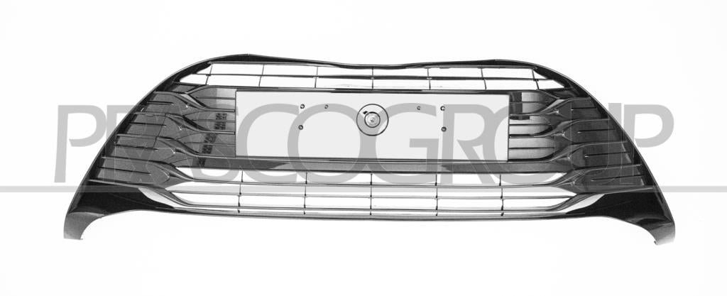 griglia paraurti anteriore centrale nera lucida con tappo copri gancio toyota yaris 2017 2020 ty3302130