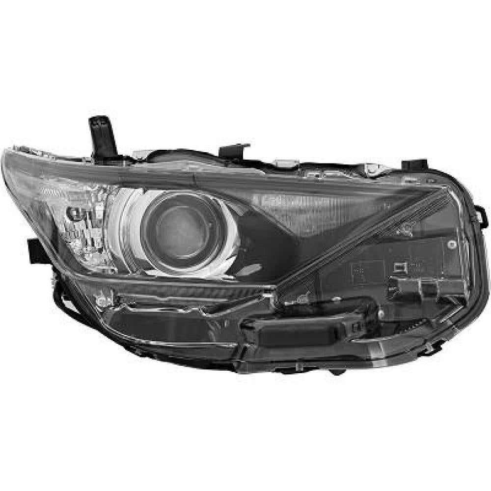 proiettore destro hir 2 elettrico con motore con luce diurna nero led toyota auris 2015 2019 8113002k30