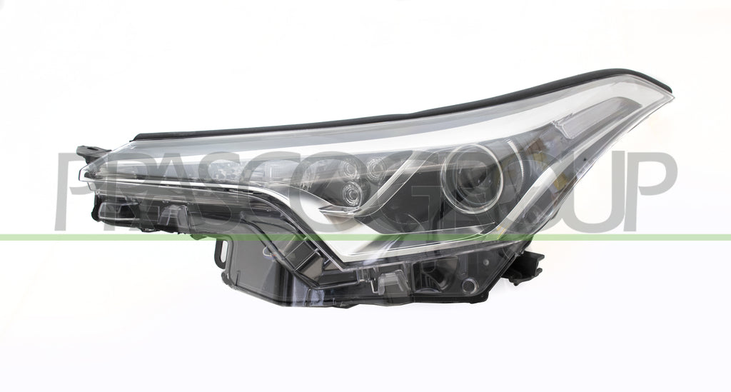 proiettore sinistro hir2 elettrico senza motore con lenticolare nero led toyota c hr 2016 2019 ty7004904