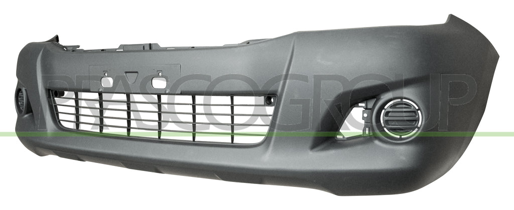 paraurti anteriore nero goffrato con griglia centrale toyota hilux pick up 2011 2016 ty8201011