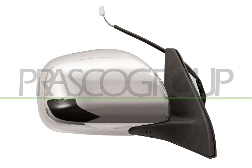 retrovisore destro elettrico nero convesso con calotta cromata mod 02 toyota landcruiser j100 1998 2004 ty8487323