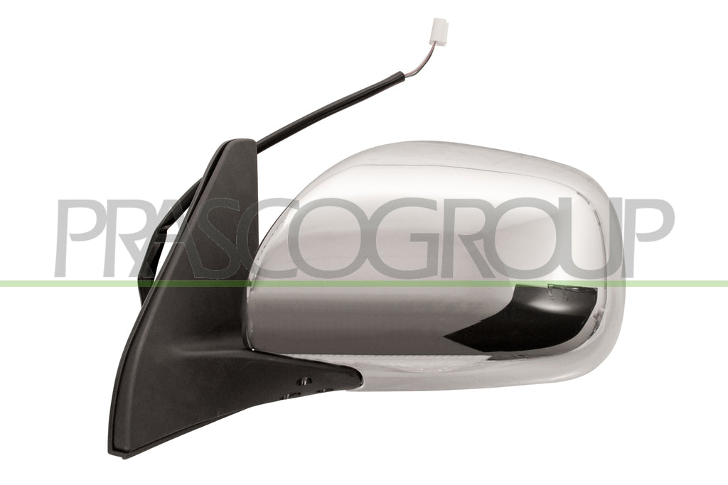 retrovisore sinistro elettrico nero convesso con calotta cromata mod 02 toyota landcruiser j100 1998 2004 ty8487324